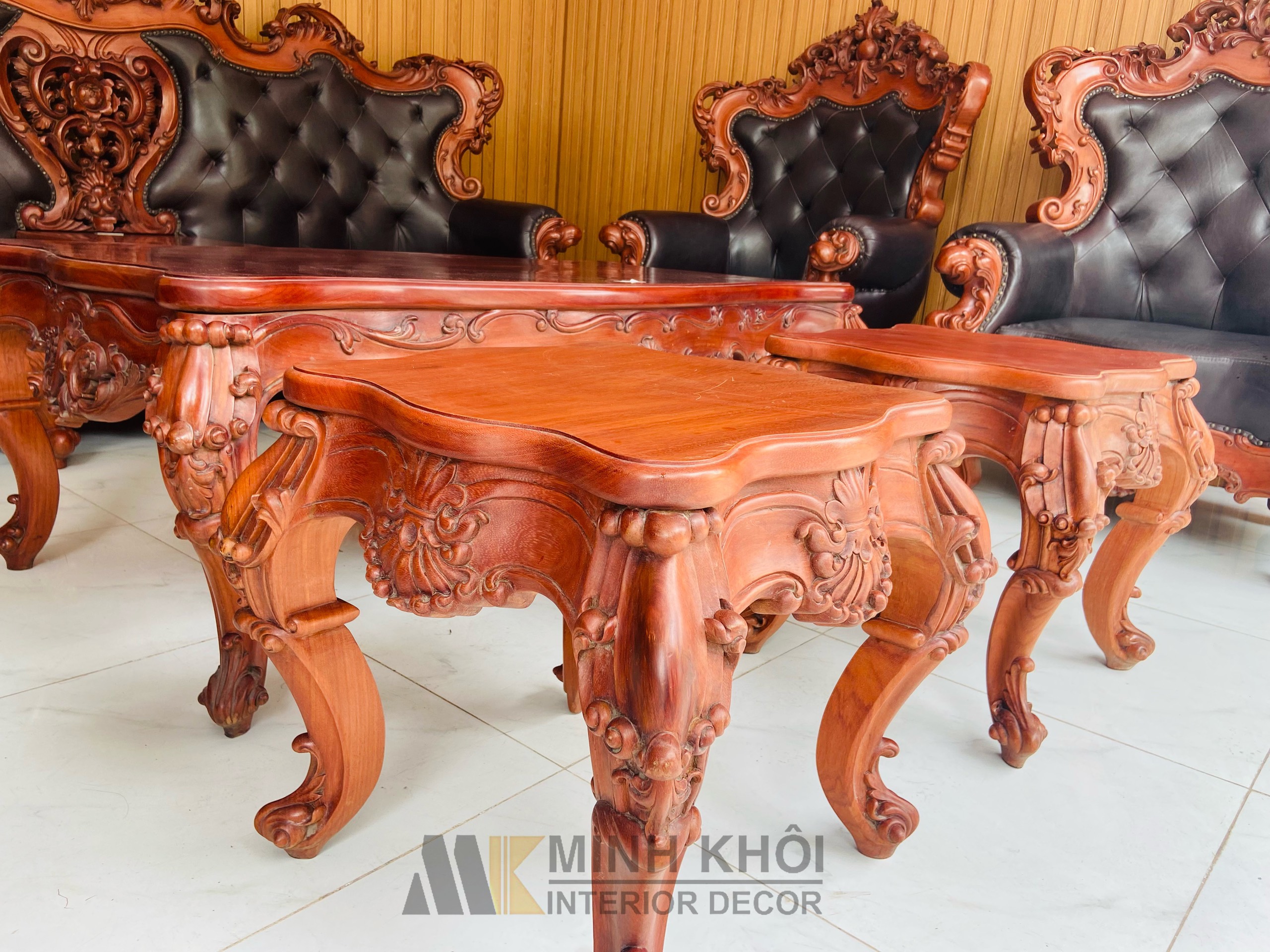 Bộ Salon Nữ Hoàng 8 Món Bọc Da Cao Cấp - SL925