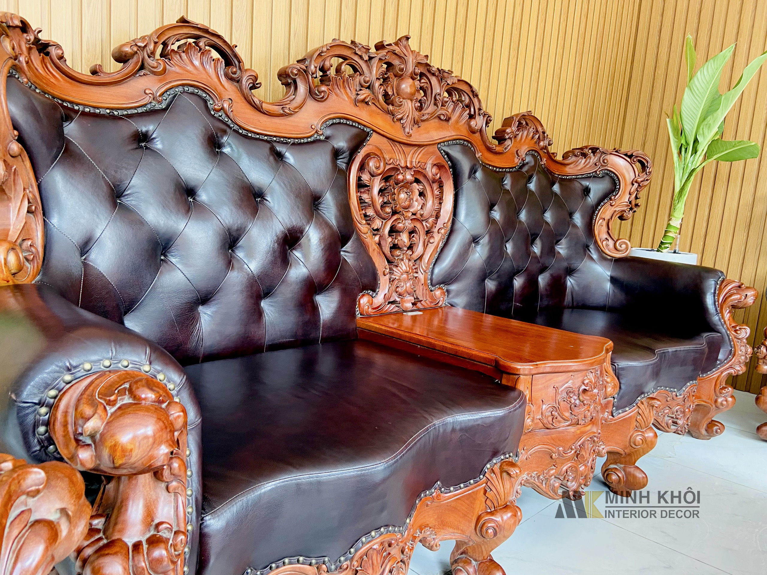 Bộ Salon Nữ Hoàng 8 Món Bọc Da Cao Cấp - SL925