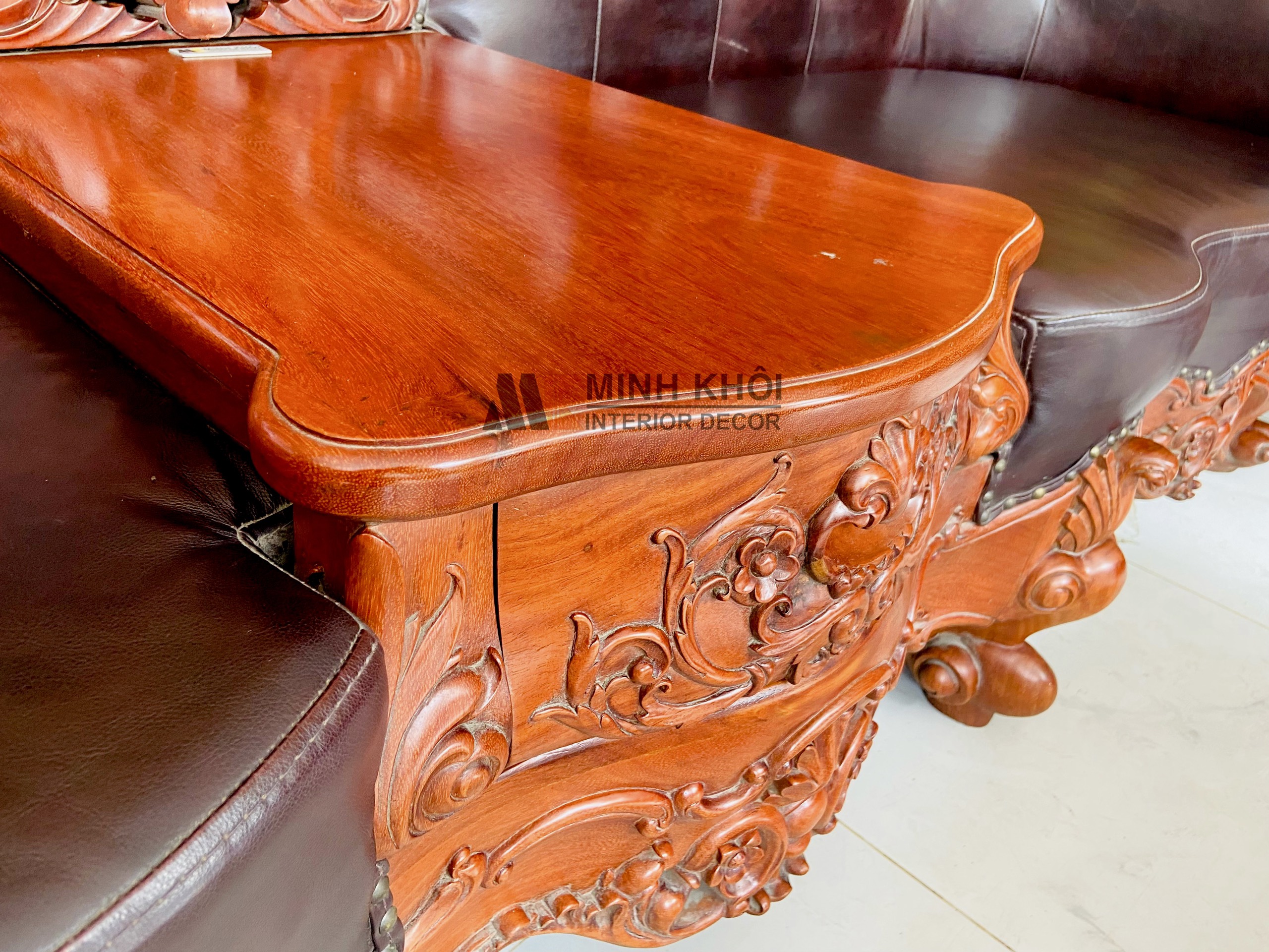 Bộ Salon Nữ Hoàng 8 Món Bọc Da Cao Cấp - SL925