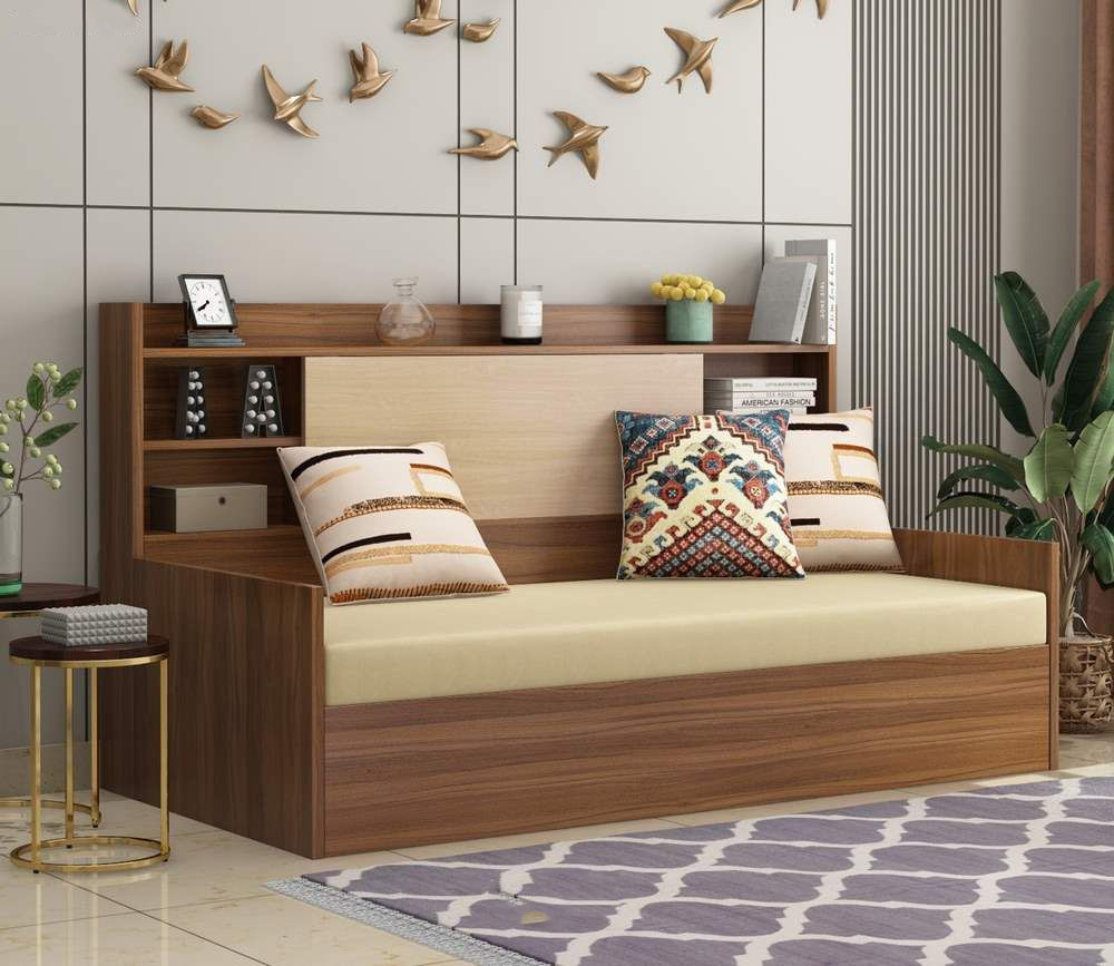 Sofa giường gỗ dạng ghế sofa bed