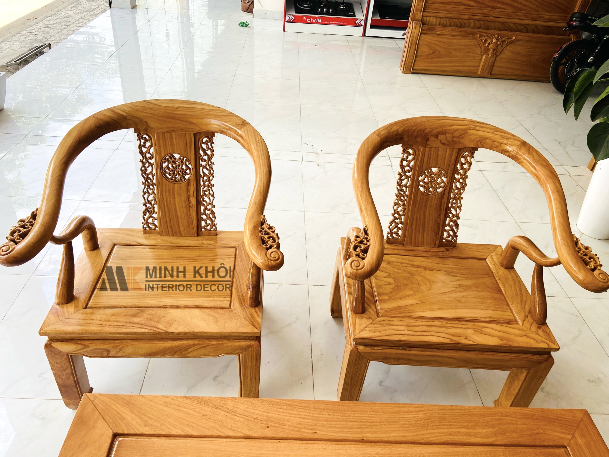 Bộ Thúng Gõ Đỏ 6 Món - SL971