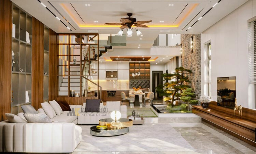 Bố trí bàn ghế hợp lý để tạo cảm giác thoáng mát, rộng rãi