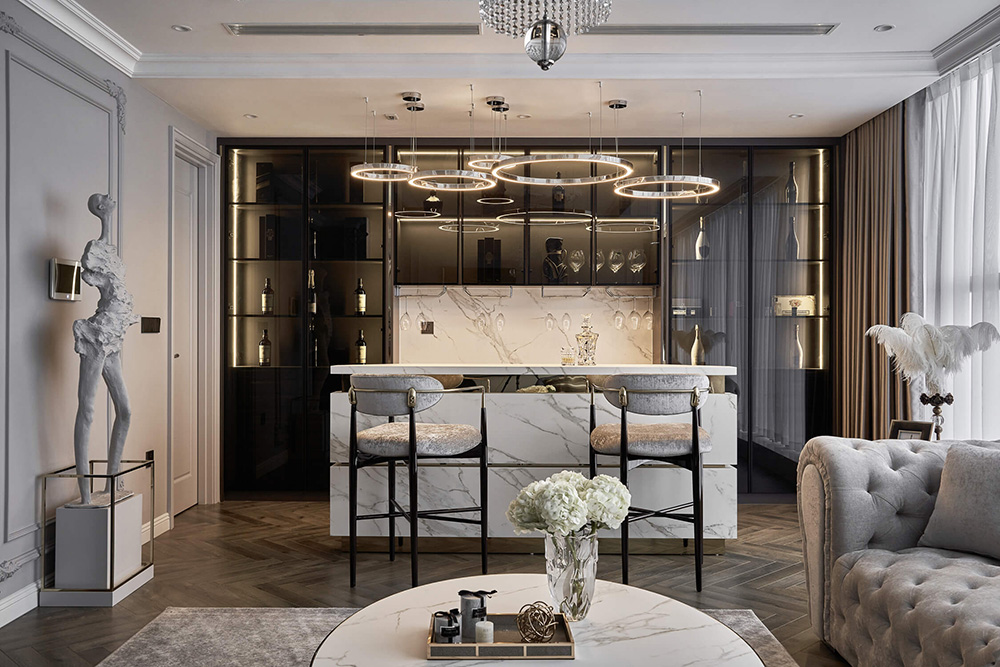 Tủ Rượu Quầy Bar Gỗ Cao Cấp Kiểu Dáng Mới Nhất 2023