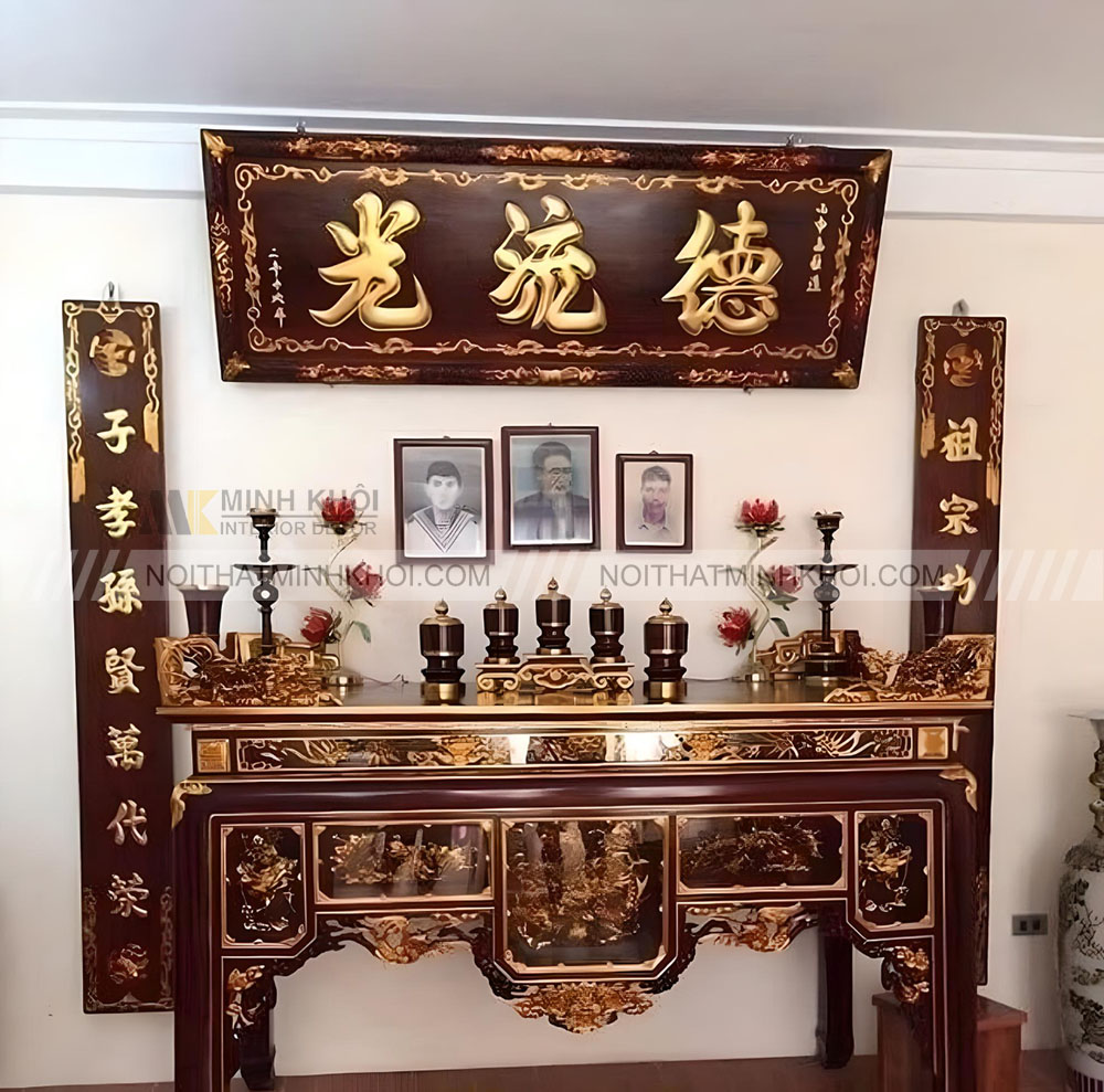 Cách đặt ảnh thờ trên bàn thờ gia tiên