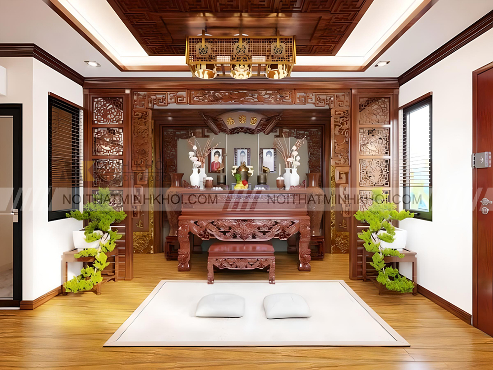 Cách đặt bàn thờ gia tiên nhà cao tầng