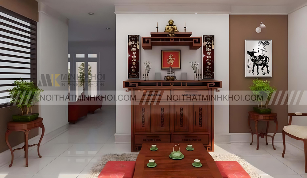 Cách đặt bàn thờ gia tiên nhà cấp 4