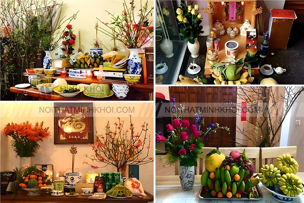 Cách trang trí bàn thờ ngày tết