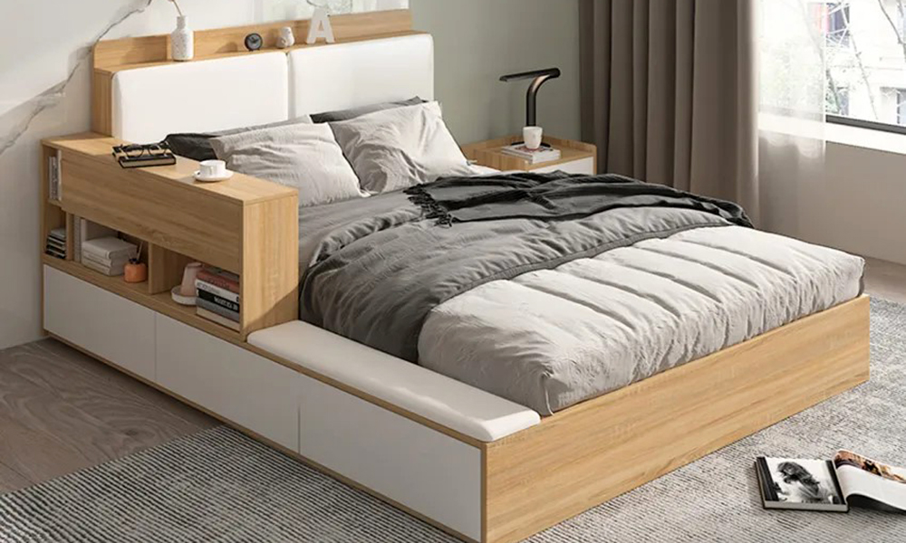 Tìm hiểu cấu tạo giường gỗ công nghiệp? Gồm những bộ phần nào?