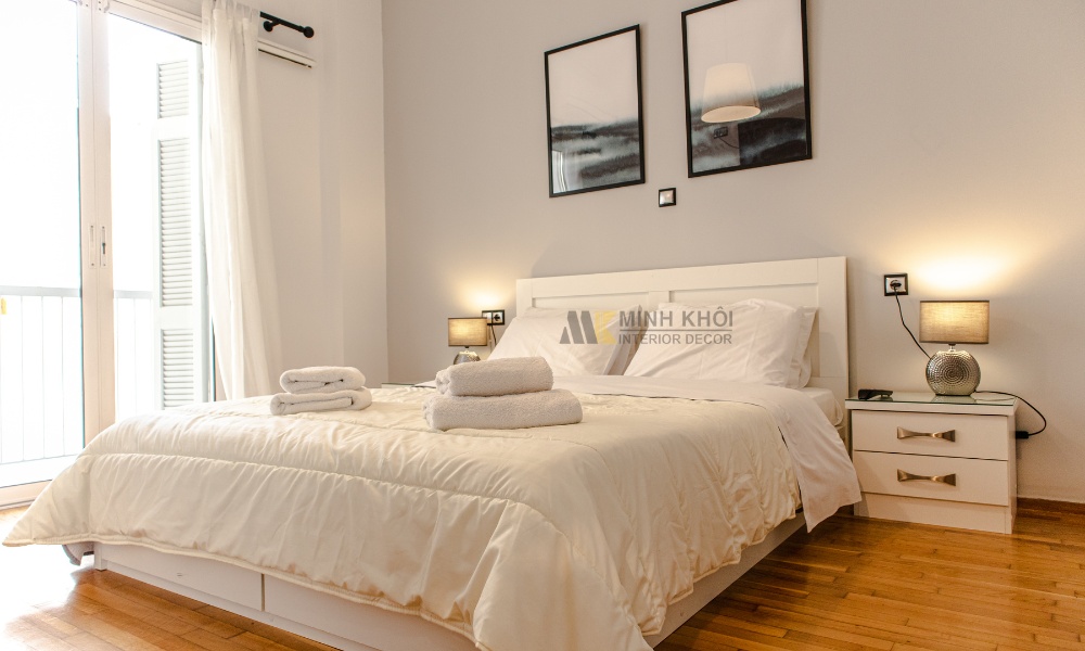 Chọn giường Trắng, xám, bạc