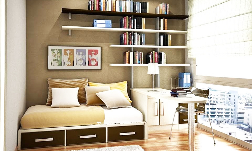 Có nên đặt kệ sách đầu giường ngủ hay không?