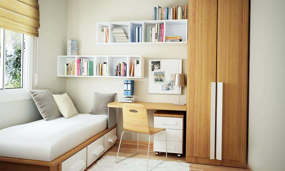 Có nên đặt kệ sách đầu giường ngủ hay không?