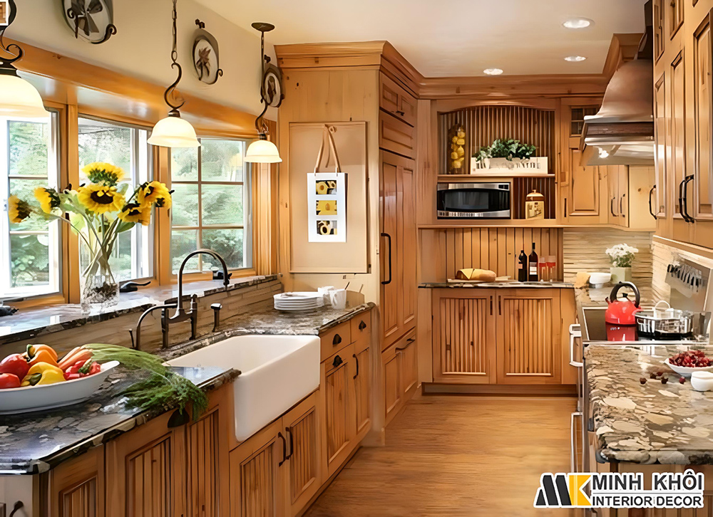 Đặc điểm của tủ bếp tân cổ điển