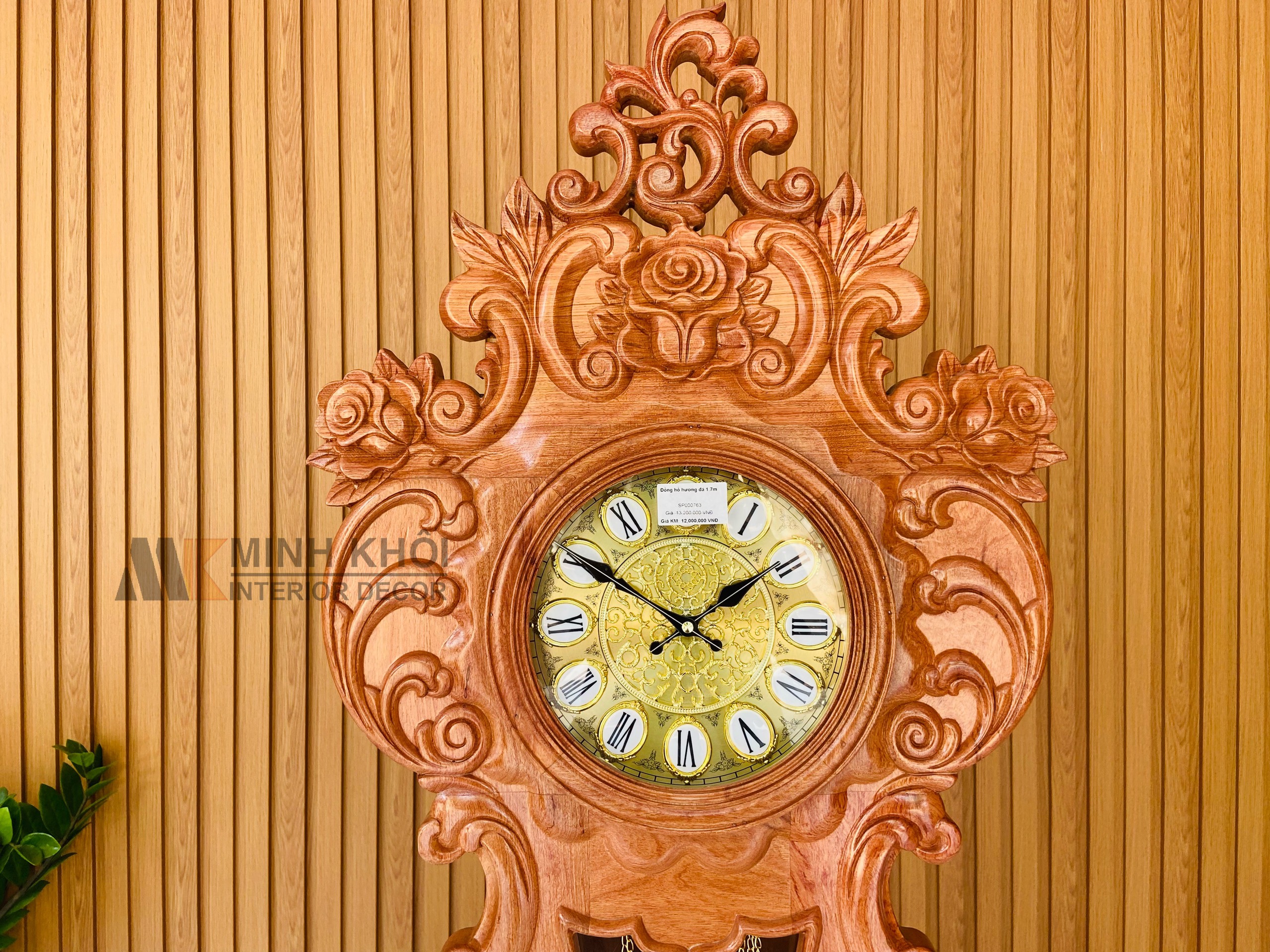 Đồng Hồ Gỗ Hương Đá 1m7 - DH908