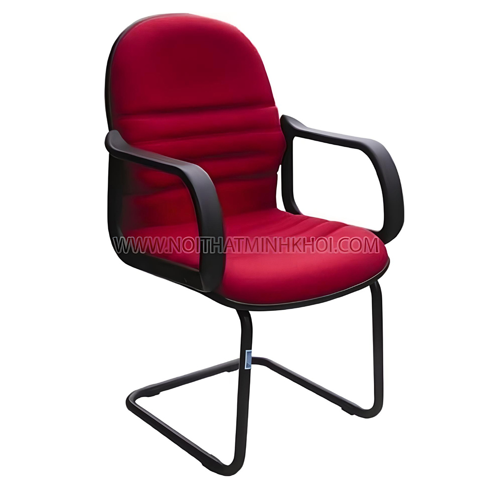 Ghế chân quỳ nhân viên vải đỏ thẫm - GCQ009