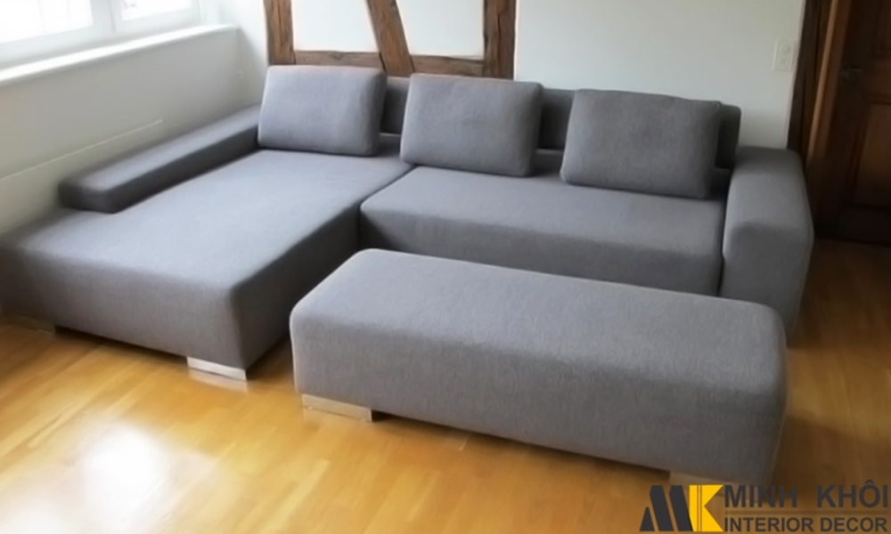 Ghế sofa góc phòng khách dành cho 3 người loại nhỏ - F066
