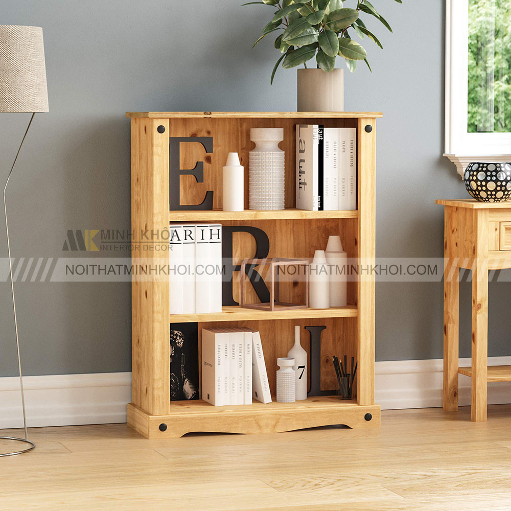 Giá sách gỗ thông