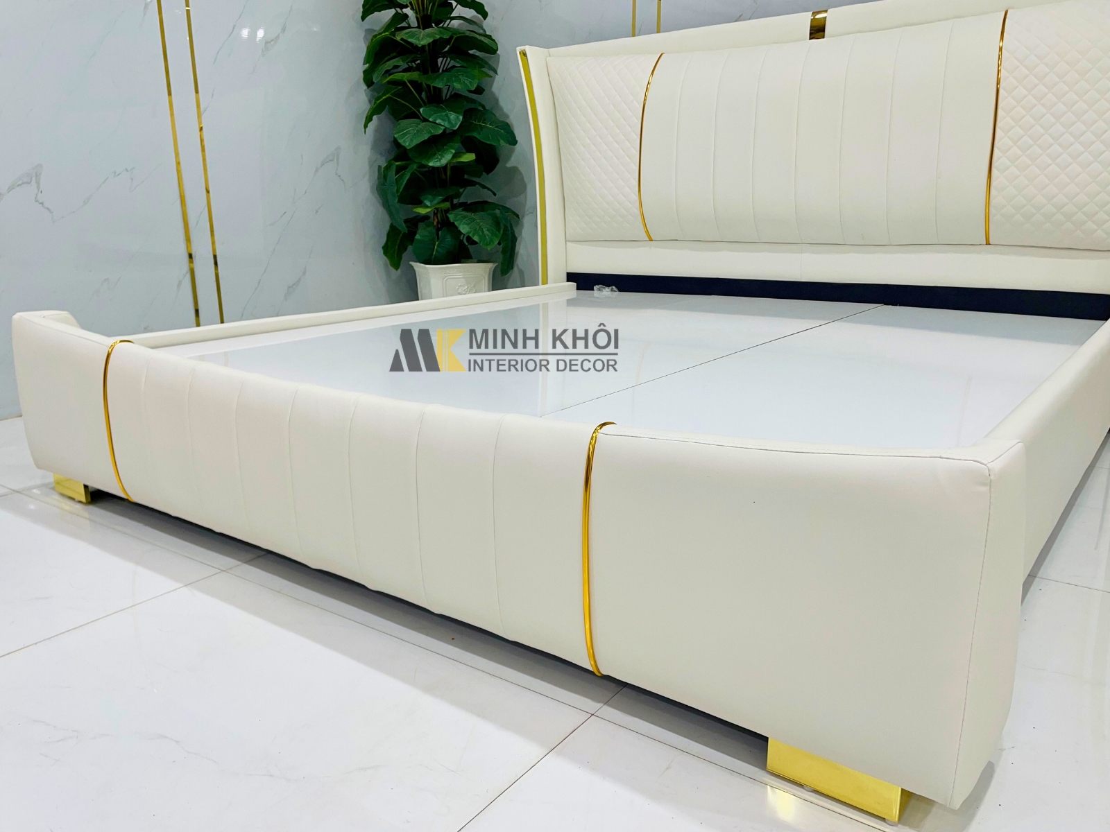 Giường Bọc Da Hiện Đại Nhập Khẩu - GN1314