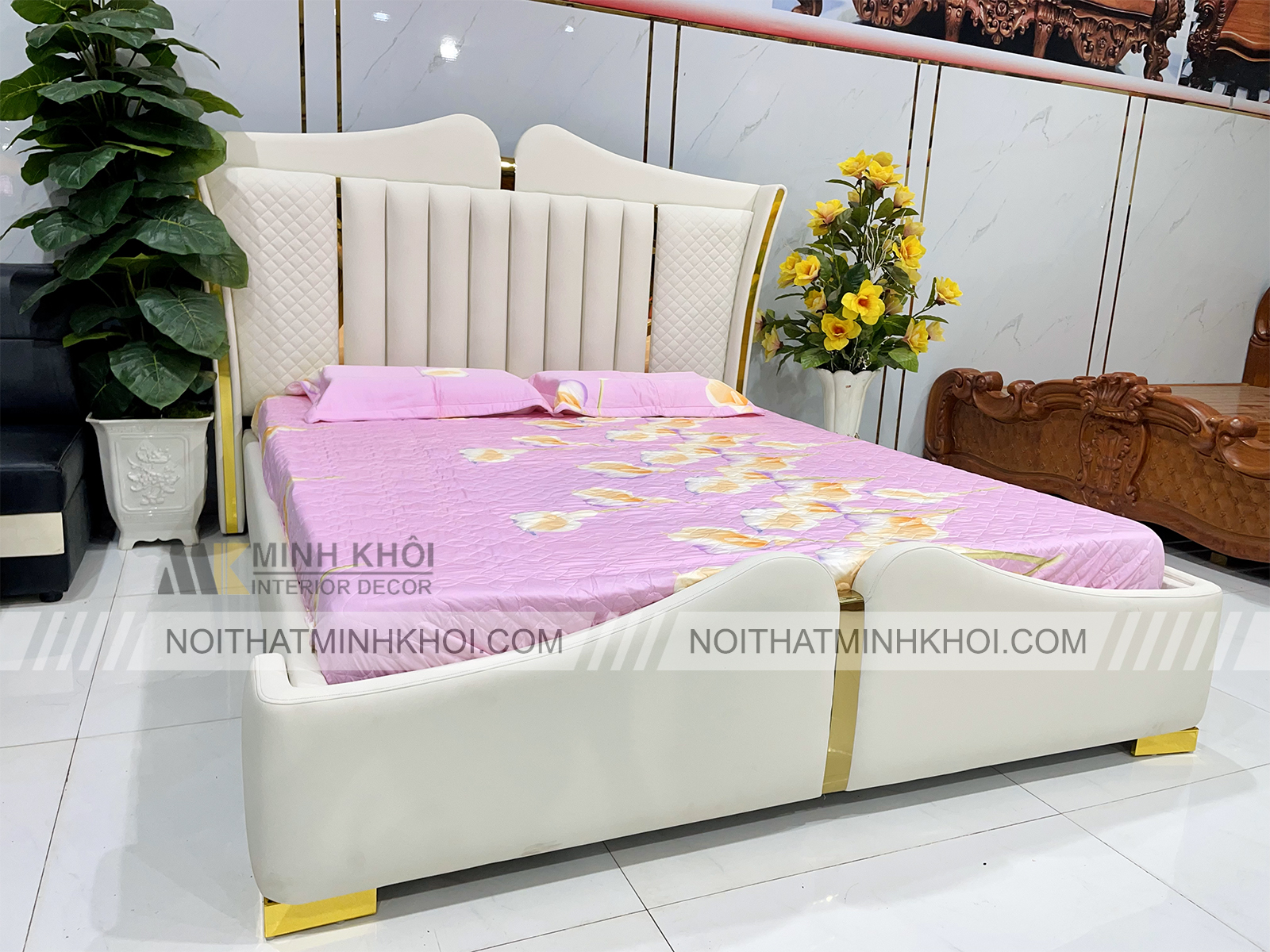 Giường Bọc Nệm Hiện Đại Nhập Khẩu - GN1310