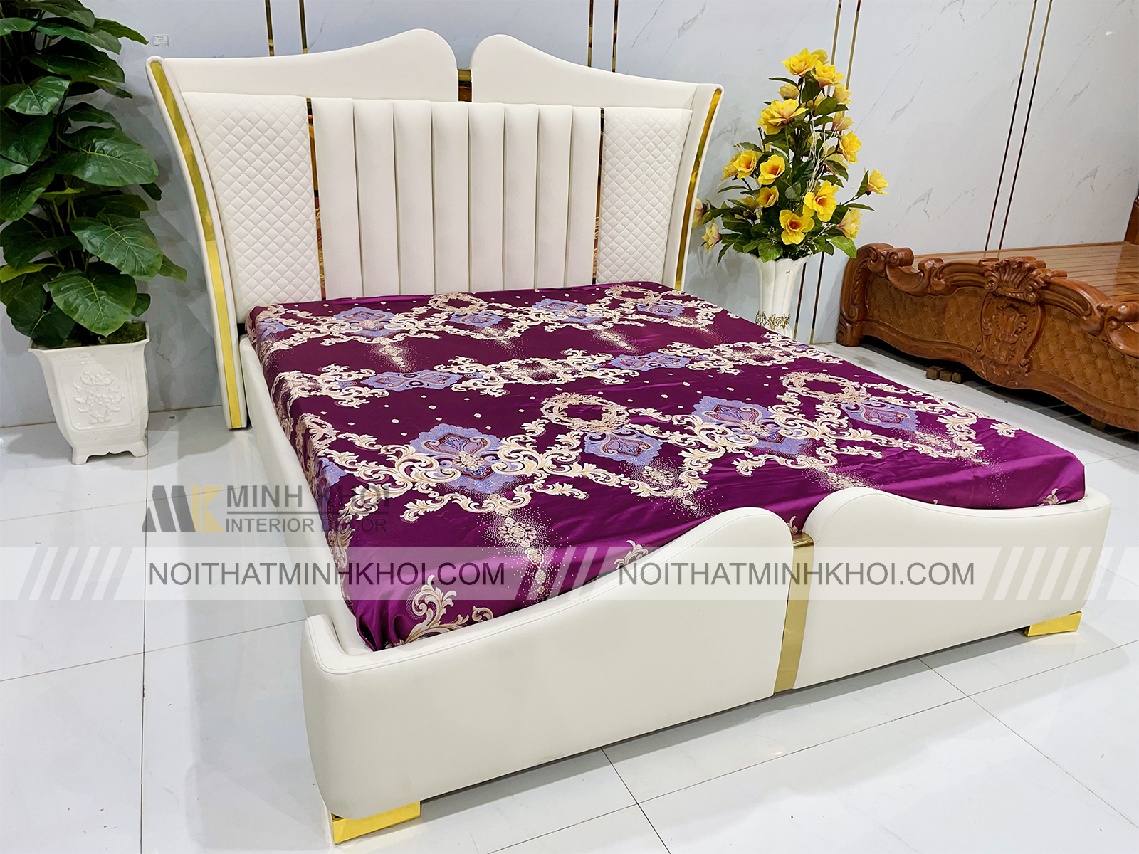 Giường Bọc Nệm Hiện Đại Nhập Khẩu - GN1310