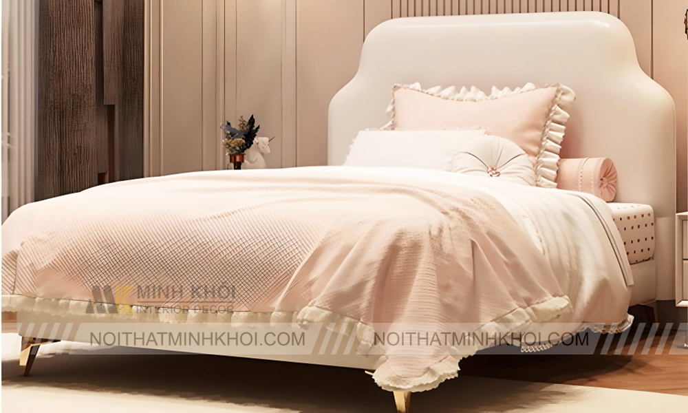 Giường Công Chúa Cho Bé Gái Màu Hồng Cực Xinh