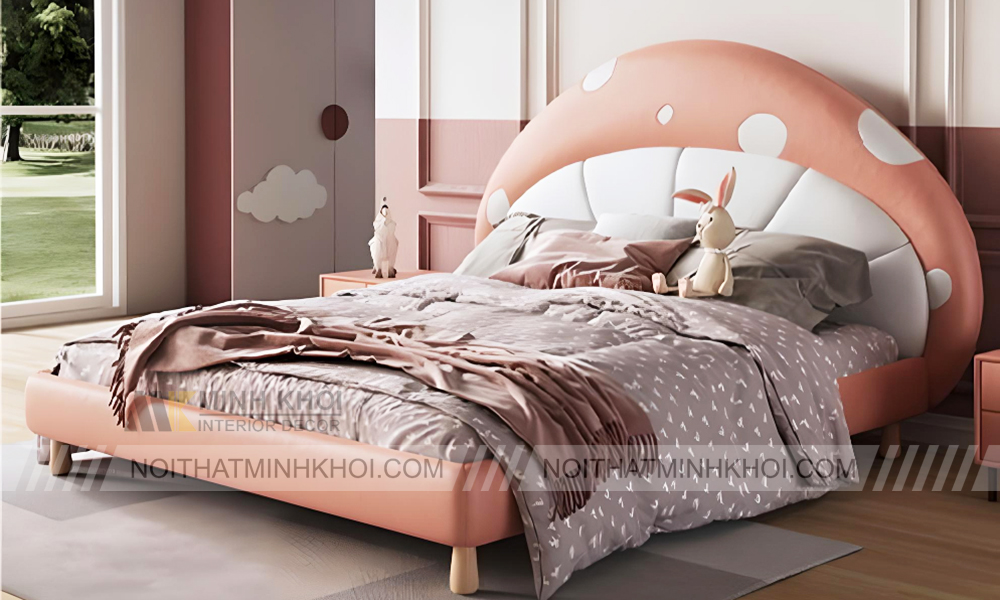 Giường công chúa hình nấm dễ thương