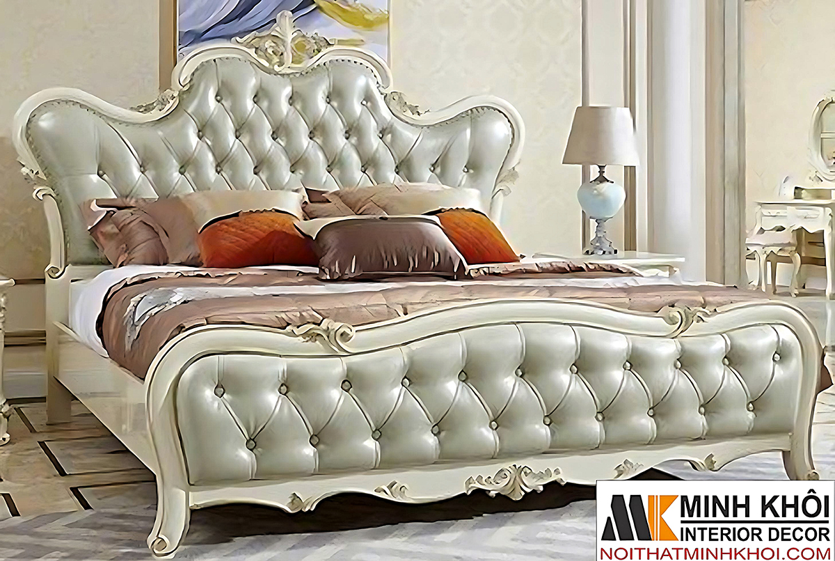 Giường Đẹp Tân Cổ Điển Phong Cách Bắc Âu - GN1043