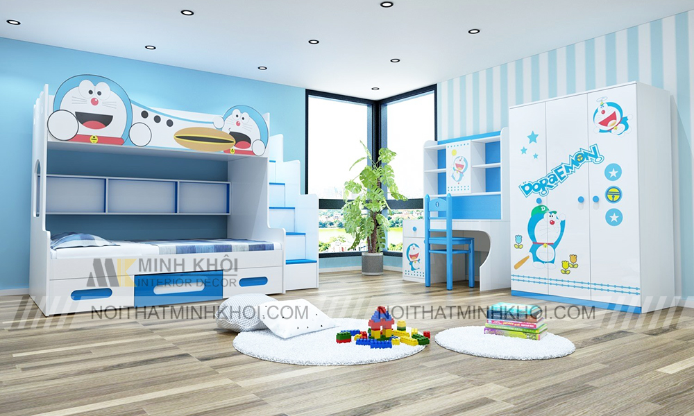 Mẫu Giường Doremon Đẹp Dễ Thương Cho Các Bé?