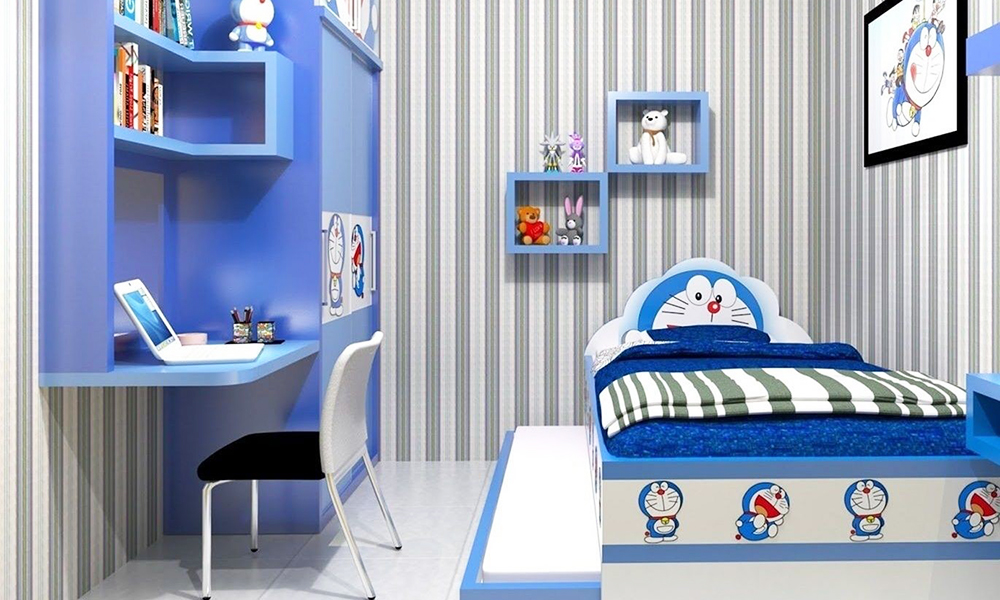 Giường doremon siêu dễ thương đẹp chất lượng