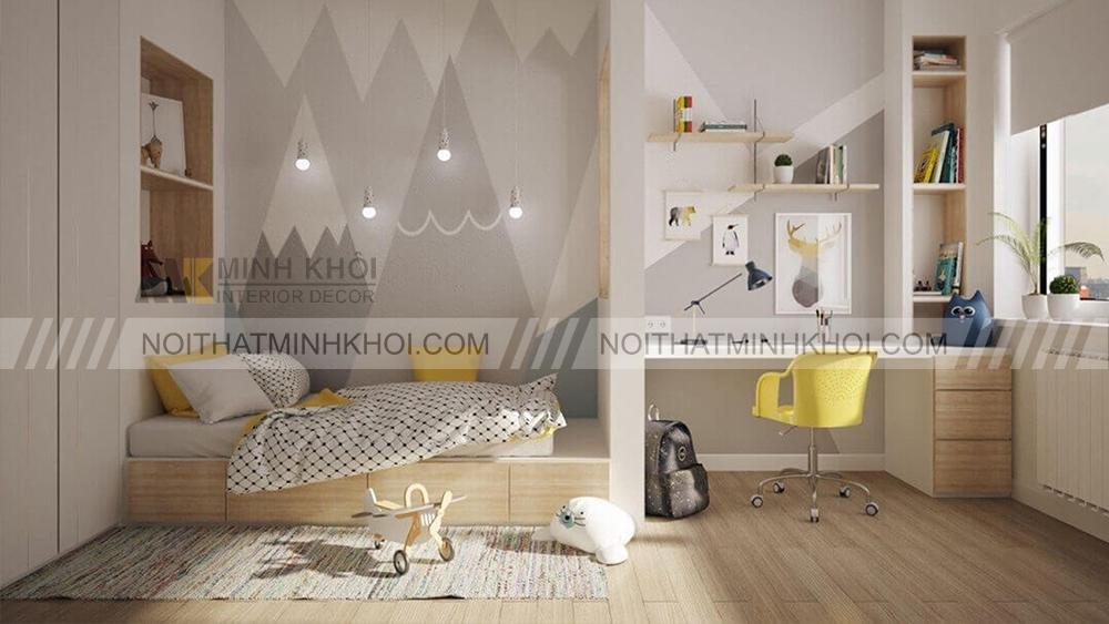 Giường ngủ cho trẻ em có những kích thước nào