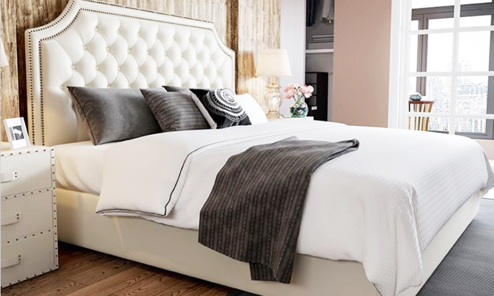 Giường ngủ có bọc nệm đầu giường