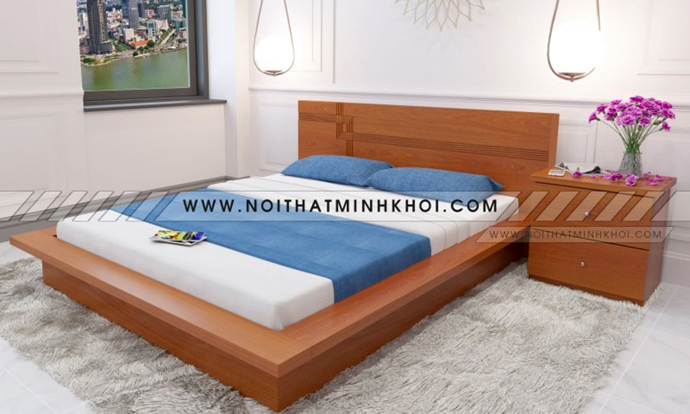 Giường ngủ gỗ công nghiệp kiểu Nhật