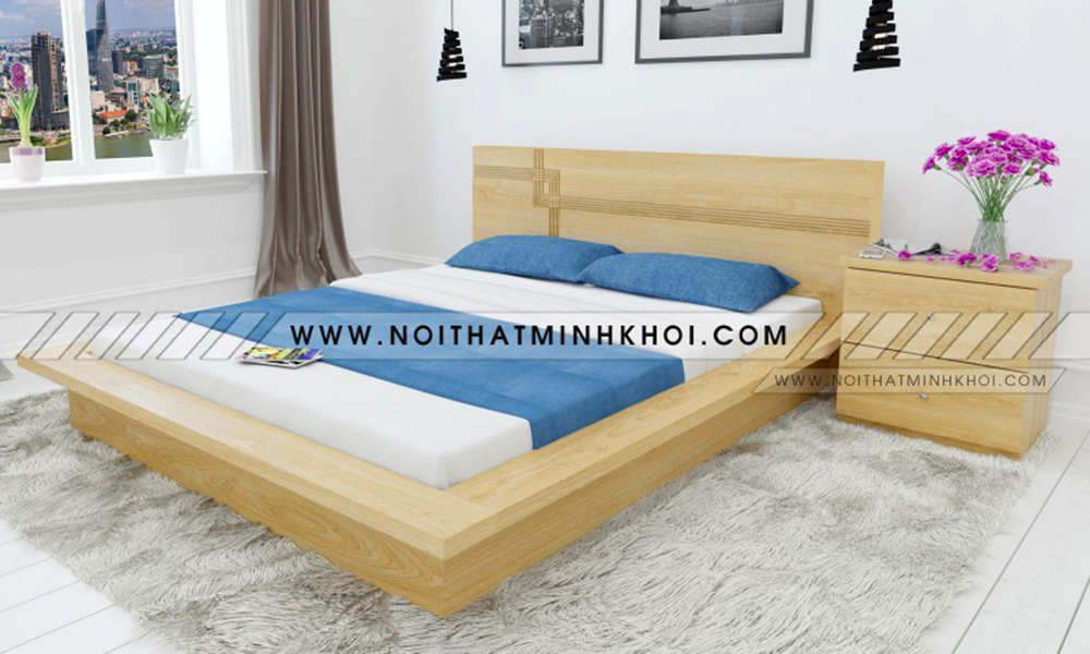 Giường ngủ gỗ công nghiệp kiểu Nhật