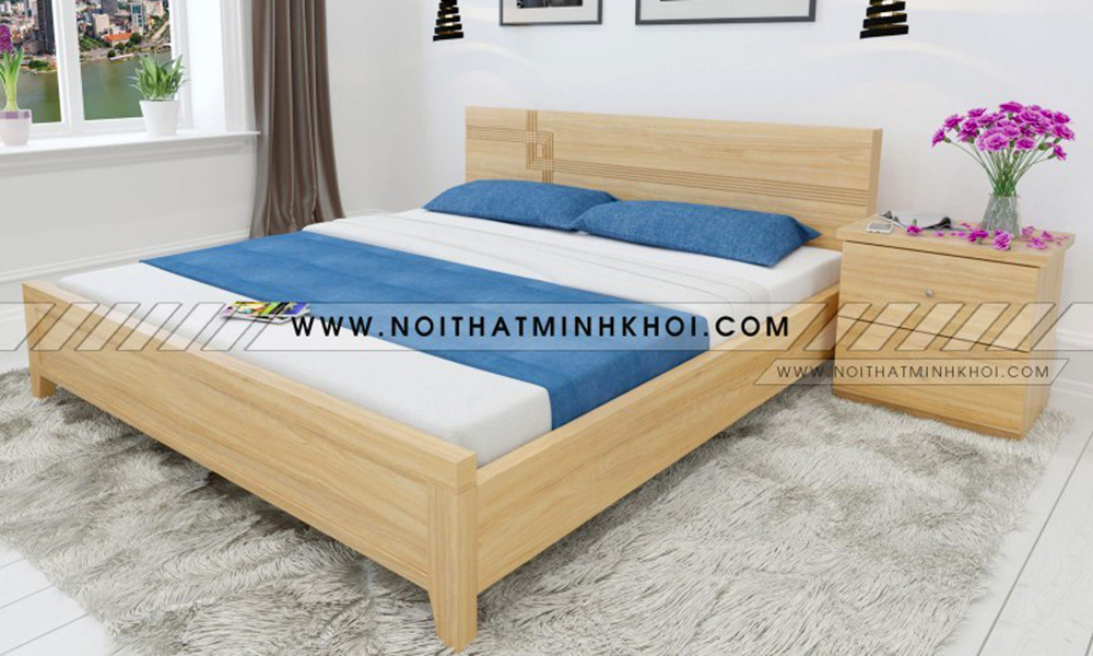Giường ngủ gỗ công nghiệp truyền thống