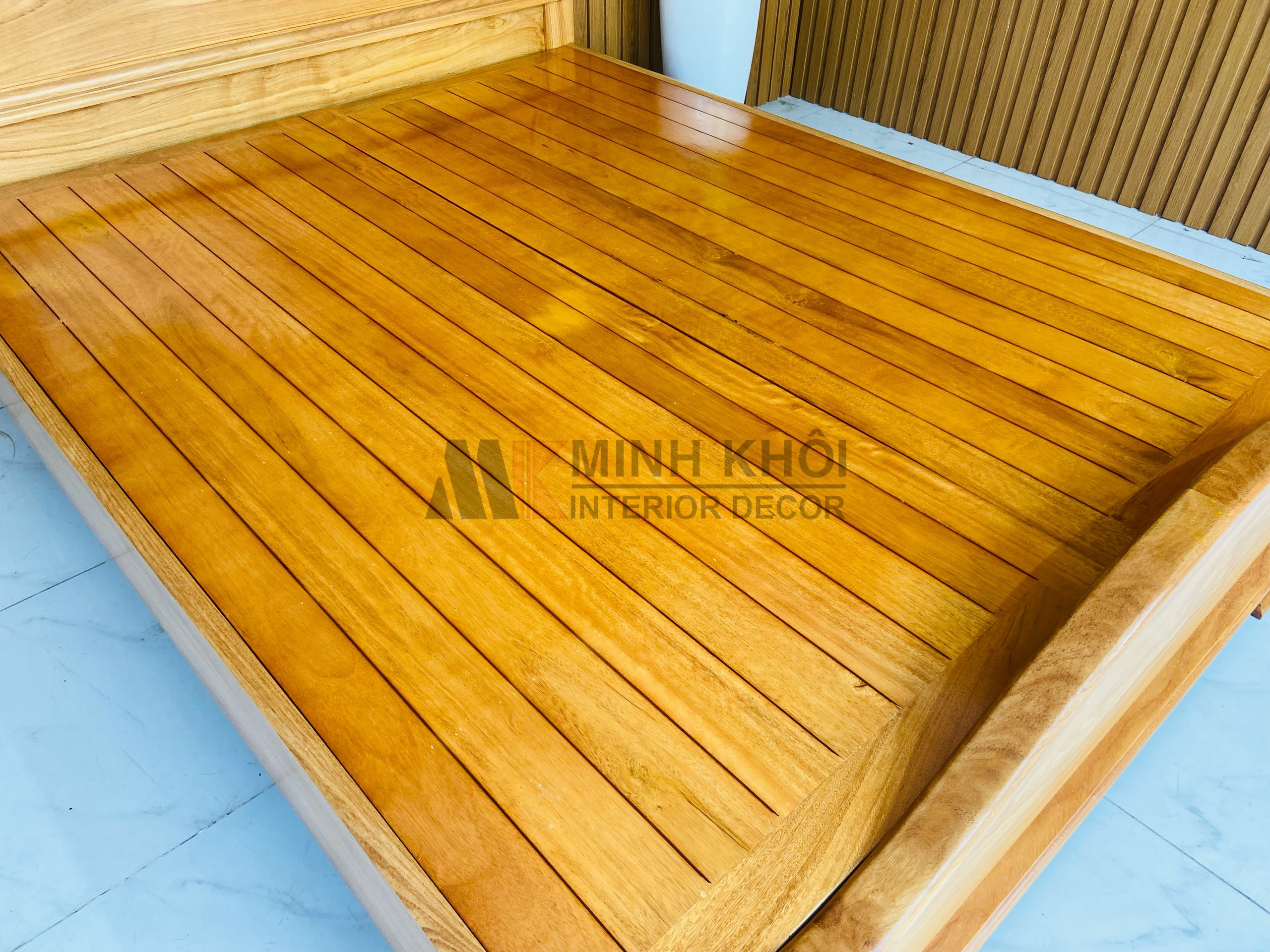 Giường Ngủ Gõ Đỏ 1m8 Tân Cổ Điển – GN504