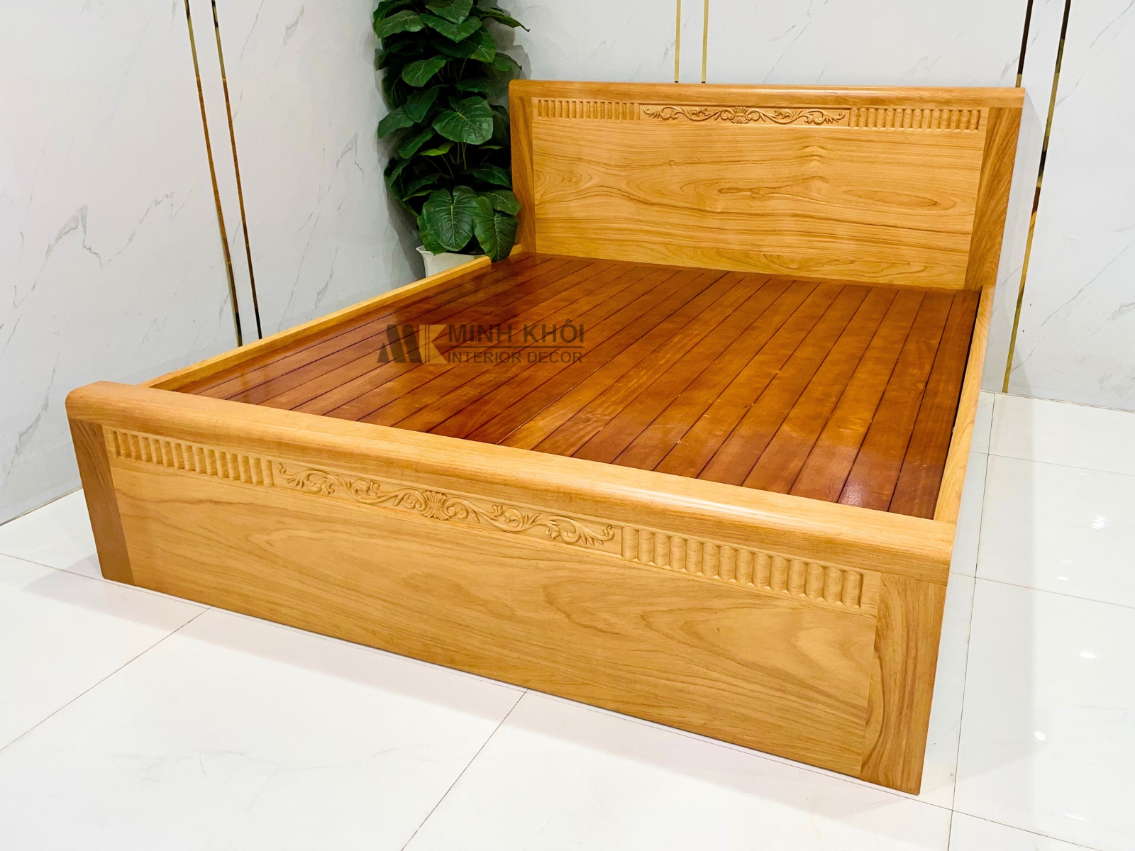 Giường Ngủ Gỗ Gõ Đỏ Cao Cấp Hiện Đại - GN310