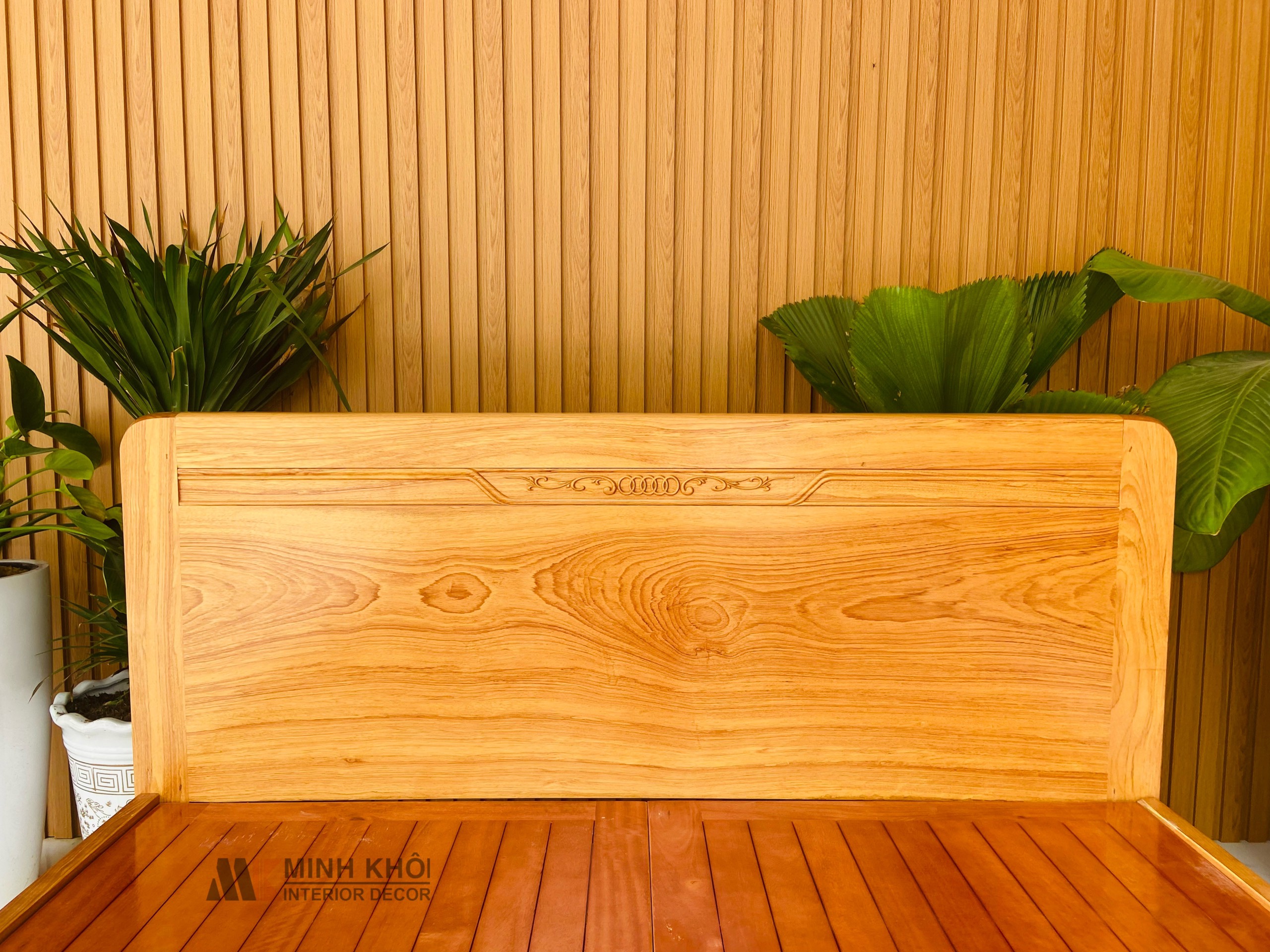 Giường ngủ gỗ gõ đỏ - GN1016