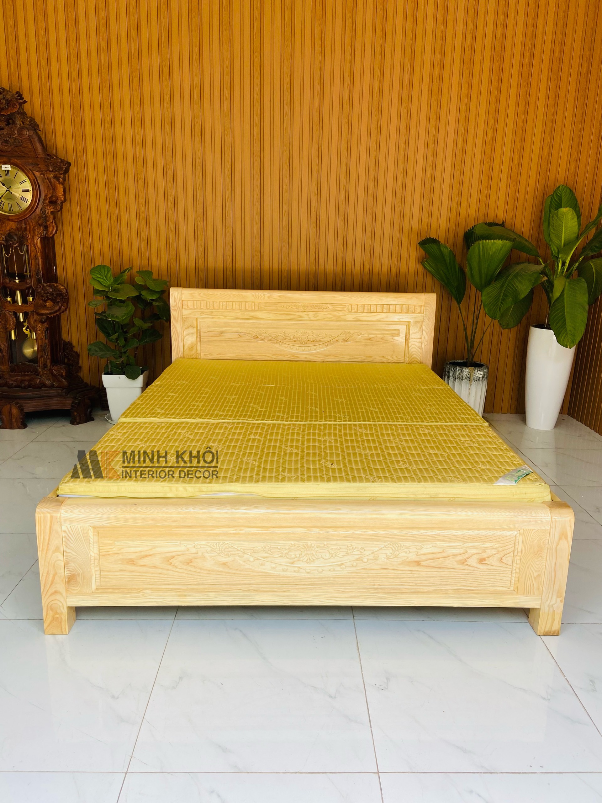 Giường Ngủ Gỗ Sồi - GN352