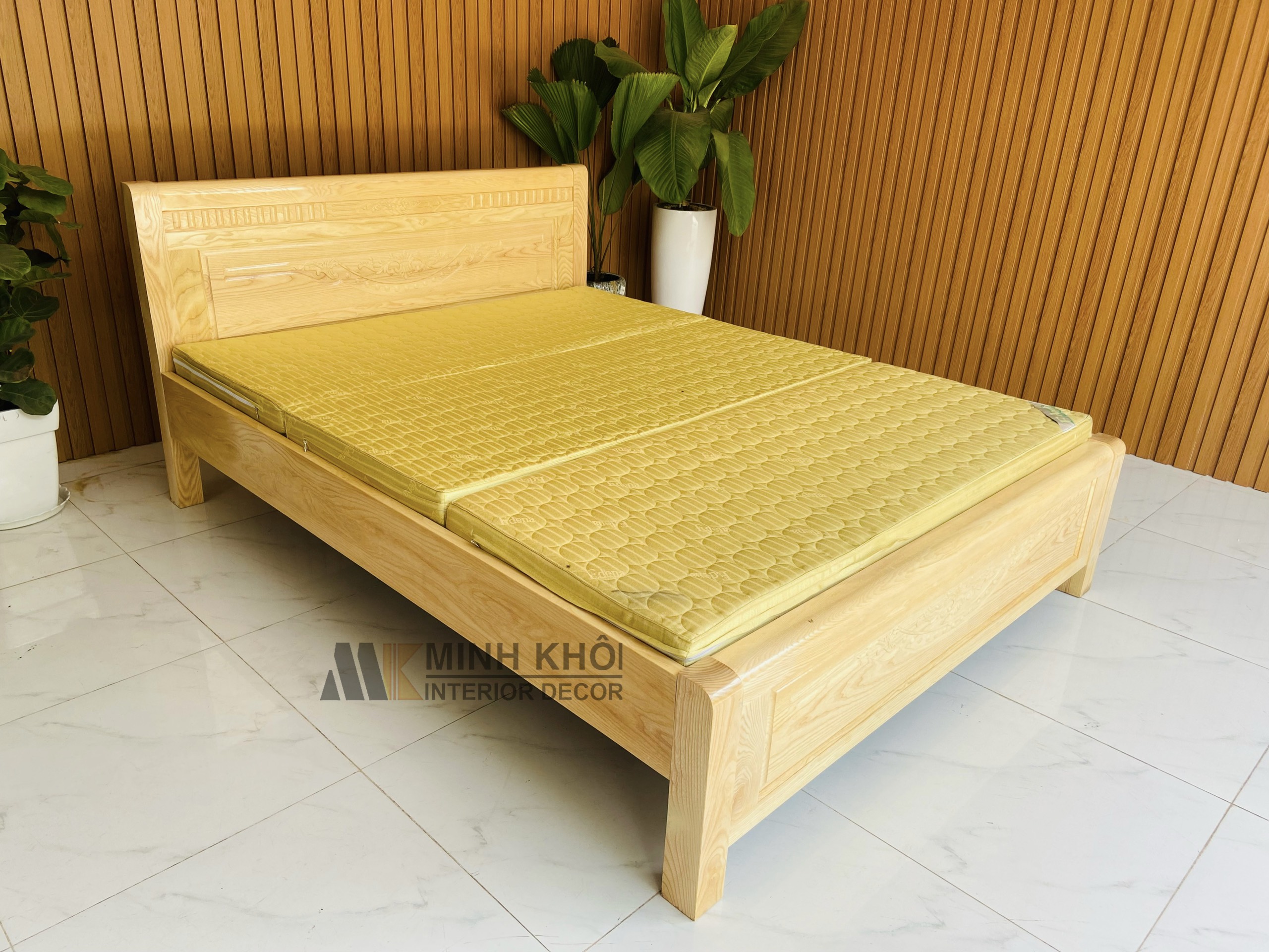 Giường Ngủ Gỗ Sồi - GN352