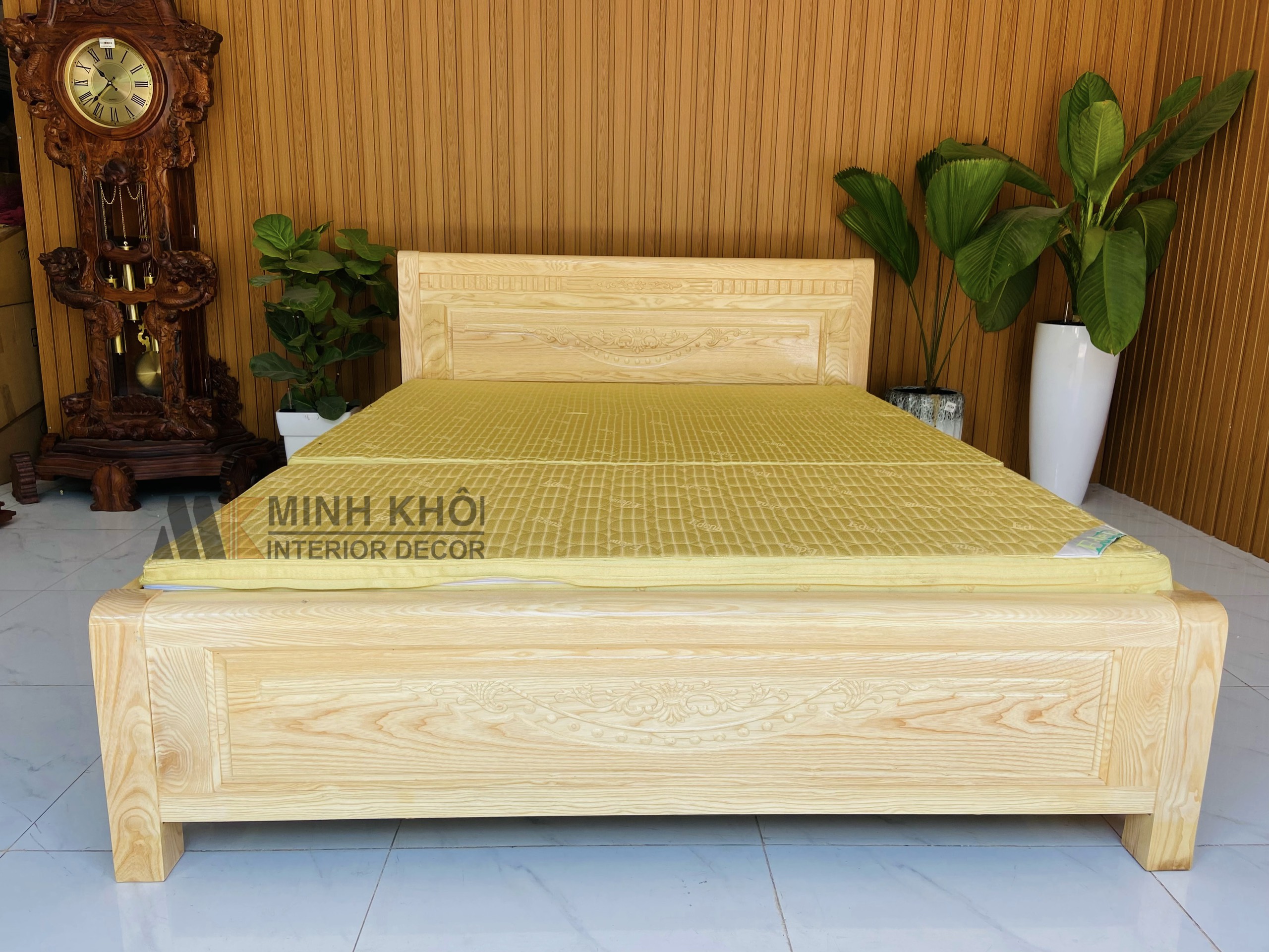 Giường Ngủ Gỗ Sồi - GN352