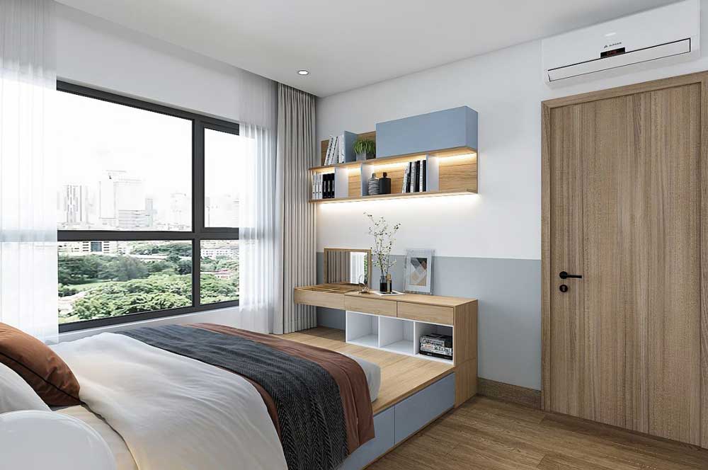 15+ Mẫu Giường Ngủ Kết Hợp Bàn Trang Điểm Cao Cấp