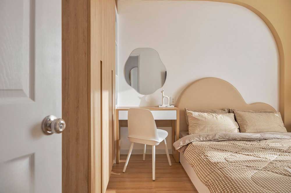 15+ Mẫu Giường Ngủ Kết Hợp Bàn Trang Điểm Cao Cấp