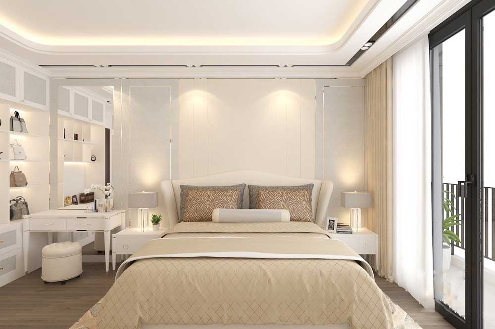 15+ Mẫu Giường Ngủ Kết Hợp Bàn Trang Điểm Cao Cấp