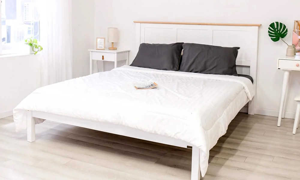 Giường ngủ màu trắng đẹp