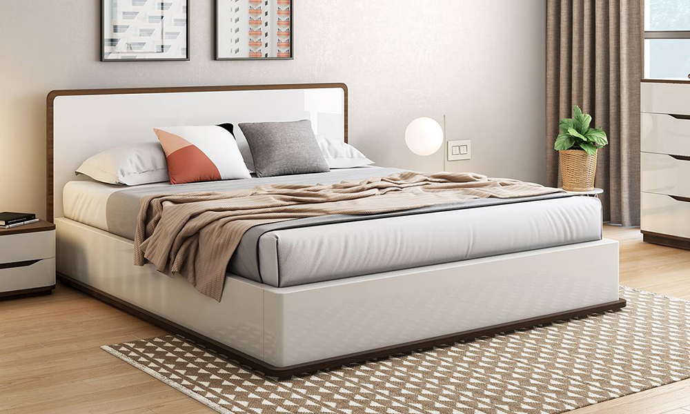 Mẫu giường ngủ màu trắng đẹp giá tốt