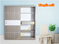 Tủ Quần Áo Gỗ MFC Vân Sồi/Xoan Đào Ngoại Cỡ TA037