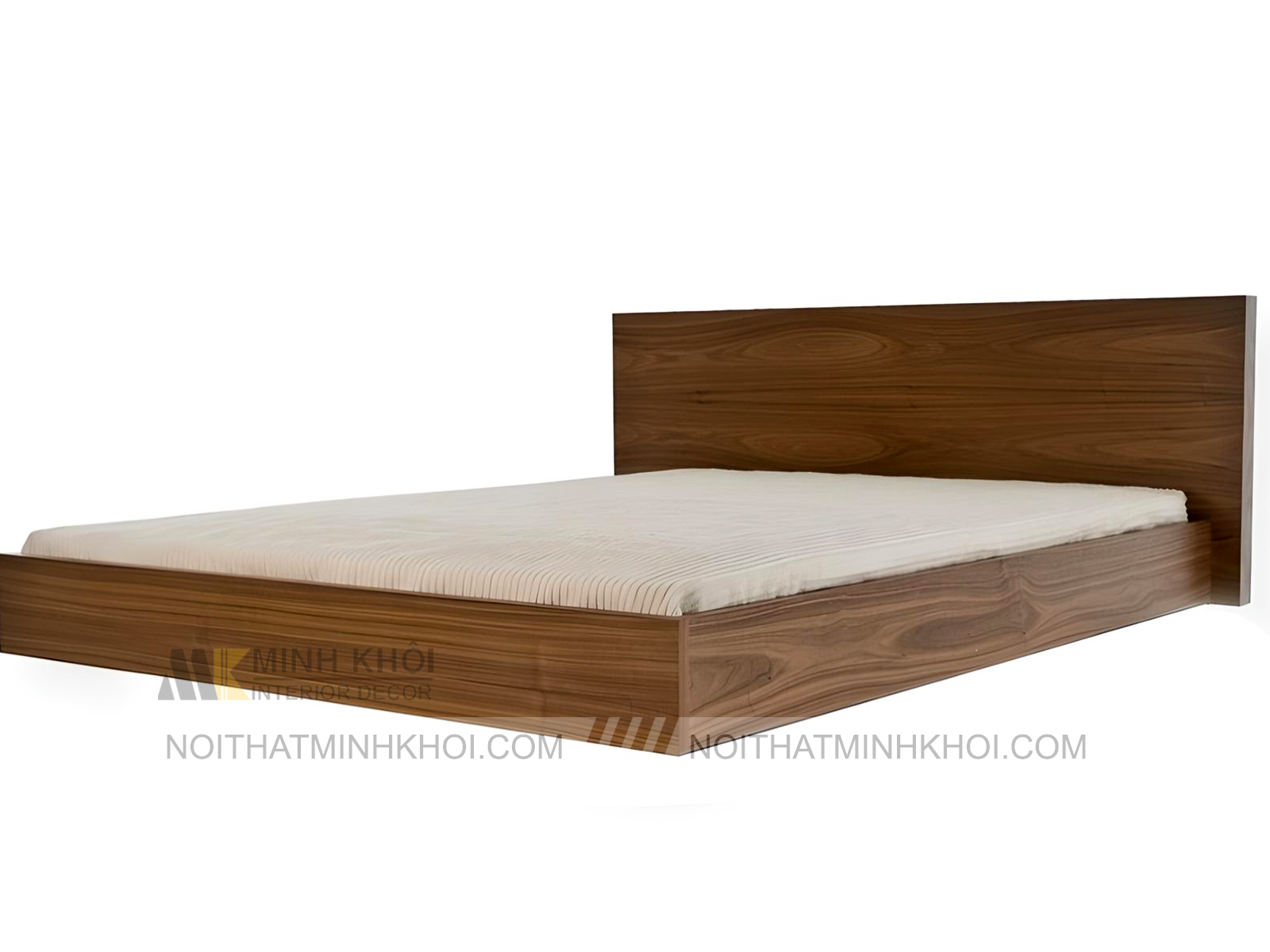 Giường Ngủ Thiết Kế Phẳng Gỗ Sồi - GN250