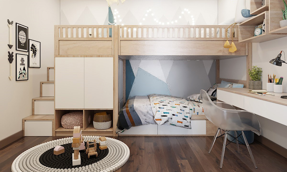 Giường ngủ thông minh đôi