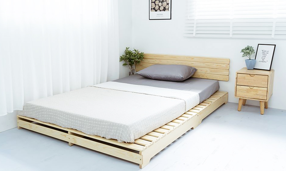  Giường pallet gỗ cho một người ngủ