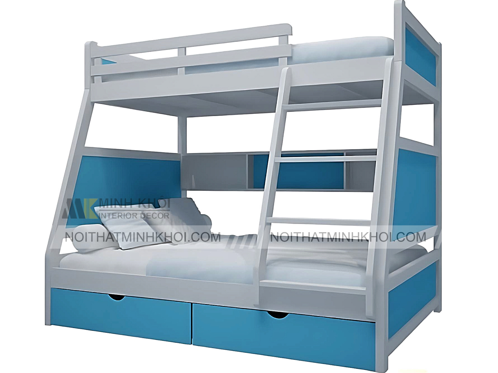 Giường Tầng Cầu Thang 2 Ngăn Kéo Tiện lợi - FCH147