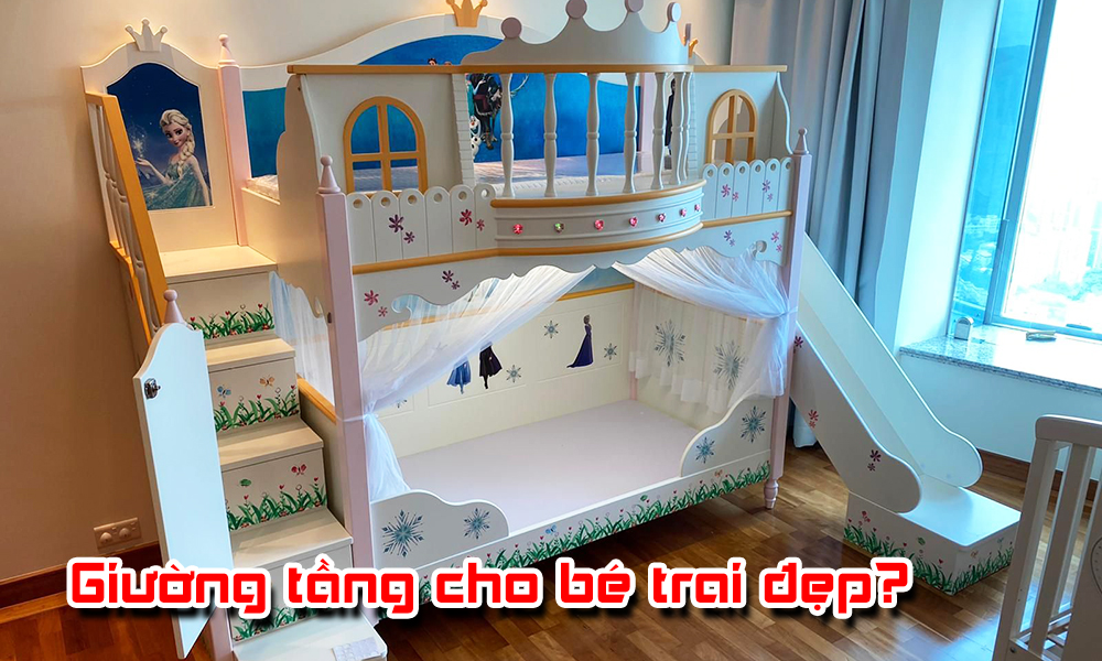 Mẫu giường tầng cho bé trai đẹp được ưa chuộng
